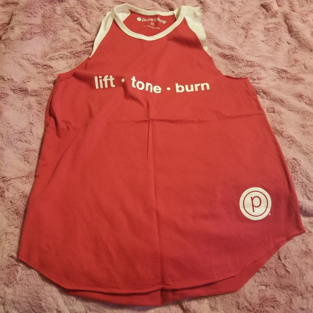Red Pure Barre tank